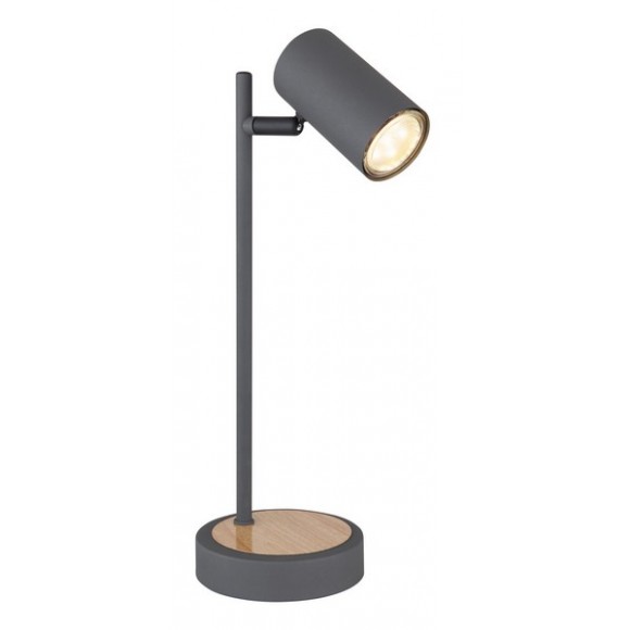 Globo 57910TG Tischleuchte Robby 1x5W | GU10 - schwarz, Holz