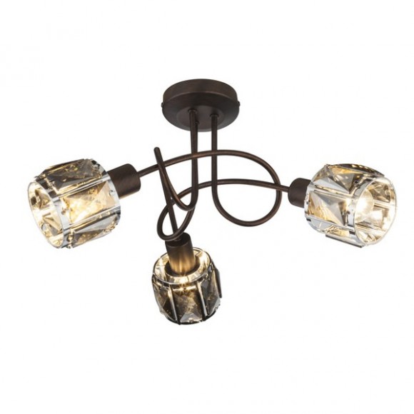 Globo 54357-3B Pendel-Deckenleuchte Idniana 3x40W | E14 - schwarz, gold