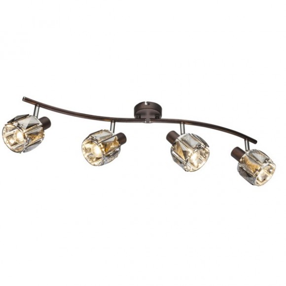 Globo 54357-4B Indiana 4x40W | E14 - schwarz, gold