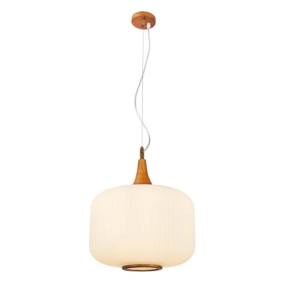 Globo 15308H1 Pendelleuchte Missa 1x60W | E27 - braun, opal