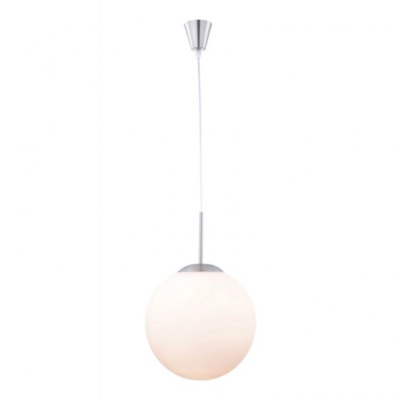Globo 1584 Pendelleuchte Balla 1x60W | E27 - Nickel matt, opal