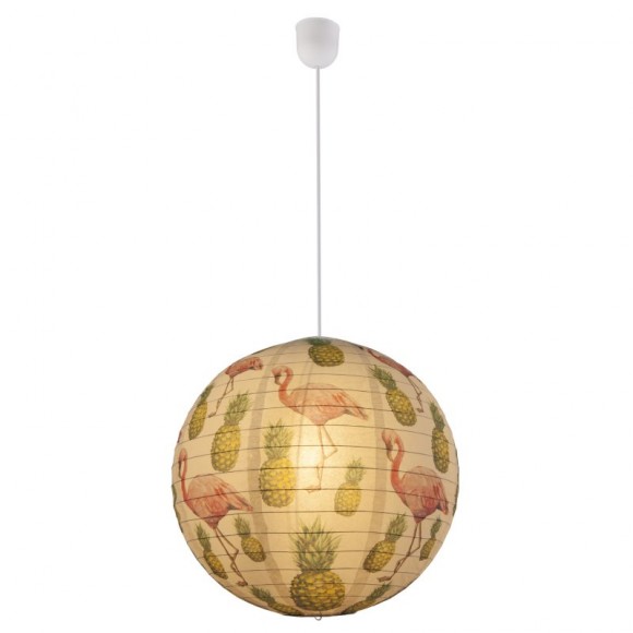 Globo 16921 Pendelleuchte Flamant 1x60W | E27 - Flamingo