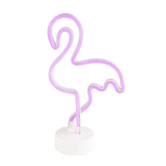 Globo 28040 LED dekorative Tischlampe Brienne 1x1,35W - Flamingo, weiß, rosa