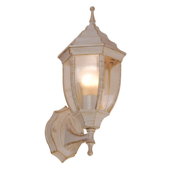 Globo 31720 Außenwandleuchte Nyx I 1x60W | E27 | IP44 - weiß, gold