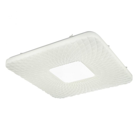 Globo 41343-40 LED Deckenleuchte Findus 1x40W | 150-2300lm | 3000K-6000K - Fernbedienung, dimmbar, Farbfixierung, Gedächtnisfunktion, Glitzereffekt, weiß opal