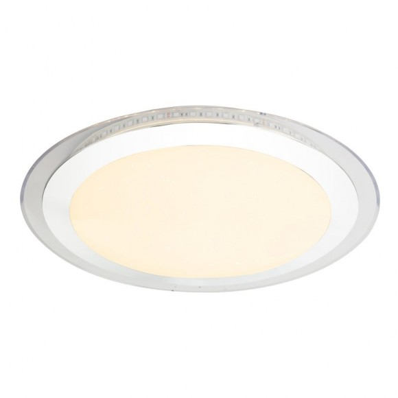 Globo 48395 LED Deckenleuchte Nicole II 1x30W | 140-2400lm | 3000K-6000K | RGB - Fernbedienung, Farbwechsler, dimmbar, Farbfixierung, Nachtbeleuchtung, opal weiß