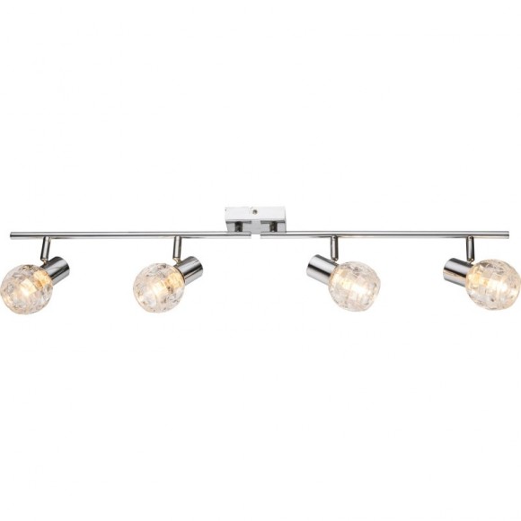 Globo 541007-4 Decken- oder Wand- und Spotleuchte Keith I 4x40W | E14 - chrom