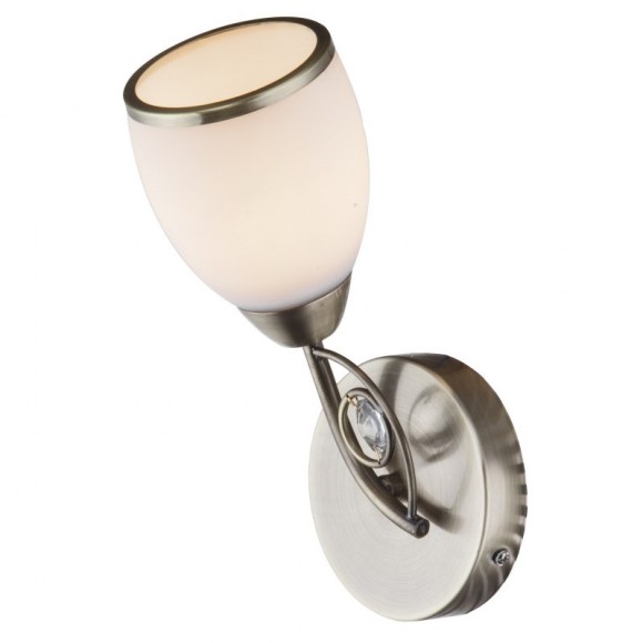 Globo 54708W Wand- und Spotleuchte Comodoro II 1x40W | E27 - Messing, opal