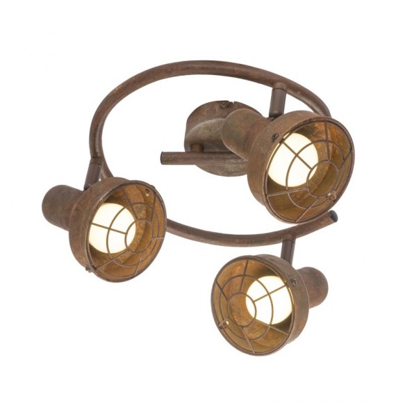 Globo 54810-3 Deckenleuchte Tycho 3x15W | E14 LED - Rost