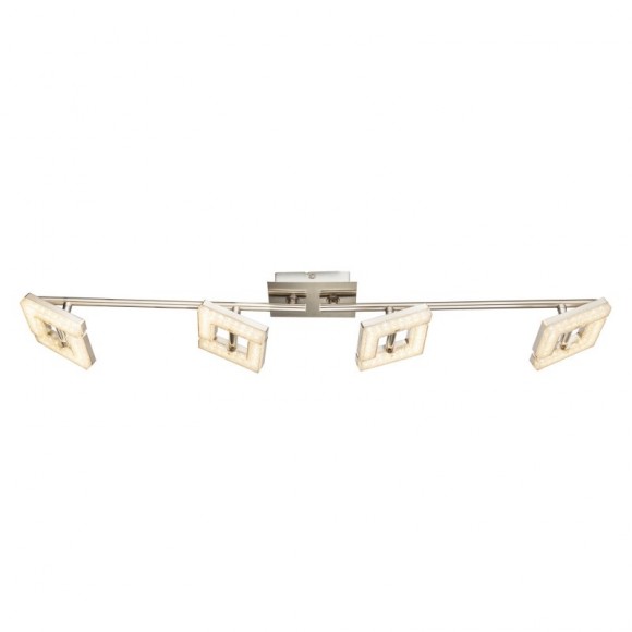 Globo 56118-4 LED Deckenleuchte Emma 4x4W | 1120lm | 3000K - einstellbar, Nickel, matt, weiß
