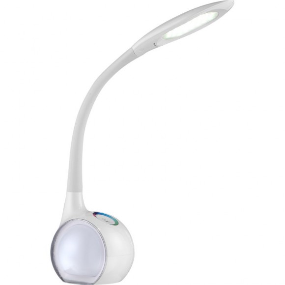 Globo 58278 LED Tischleuchte Tarron 1x5W | 280lm | 5500K | RGB - Touchdimmer, beleuchteter Sockel, Farbfixierung, weiß