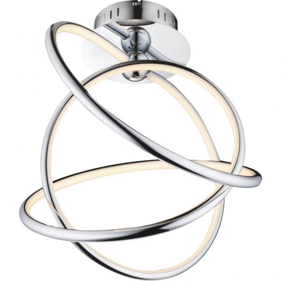 Globo 67823-36D LED Deckenleuchte Wave 1x36W | 1800L | 3000K - chrom