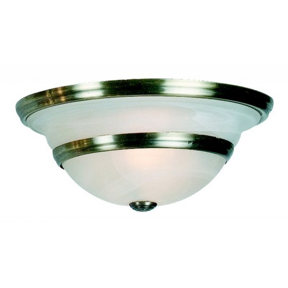 Globo 6895-2 Deckenleuchte Toledo 1x60W | E27 - Messing, weiß