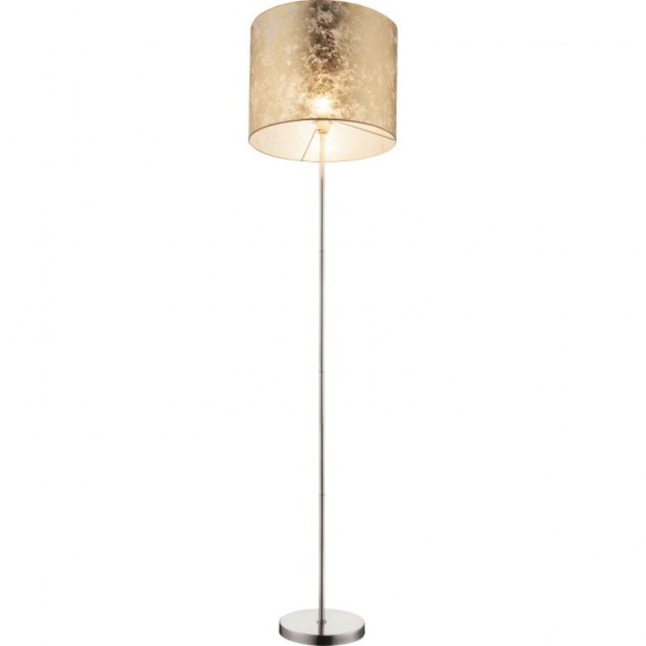 Globo15187S Stehleuchte Amy 1x60W| E27 - matt, Nickel, gold