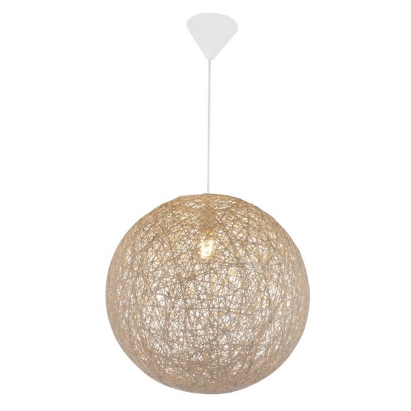Globo 15253B Pendelleuchte Coropuna 1x60W | E27 - weiß, beige