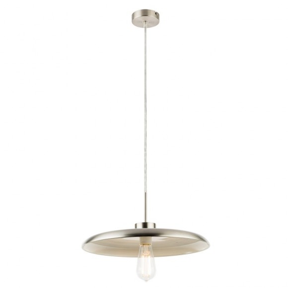 Globo 15304H Pendelleuchte Darenu 1x60W| E27 - Nickel matt