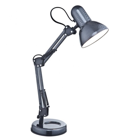 Globo 24892 Tischleuchte Carbon 1x40W | E27 - Schalter auf dem Körper, einstellbar, Karbon