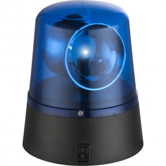 Globo 28013 LED Tischleuchte Police - Leuchtfeuer, Schalter auf dem Körper, blau, schwarz