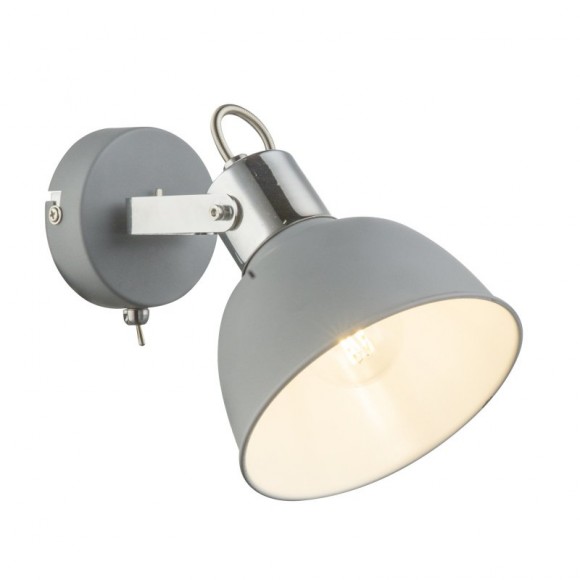 Globo 54640-1 Wandleuchte Gerda 1x25W | E14 - Schalter auf dem Körper, grau