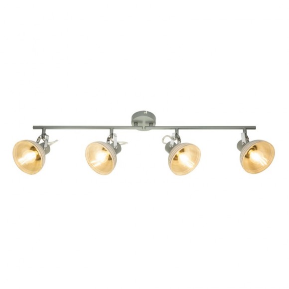 Globo 54658-4 Spotleuchte Deckenleuchte Daisy 4x40W | E14 - einstellbar grau