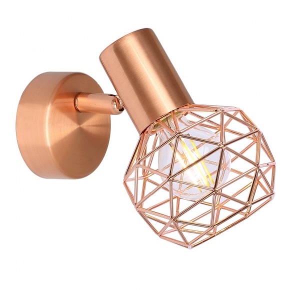 Globo 54805-1 Wand- und Spotleuchte Xara 1x40W | E14 - kupfer