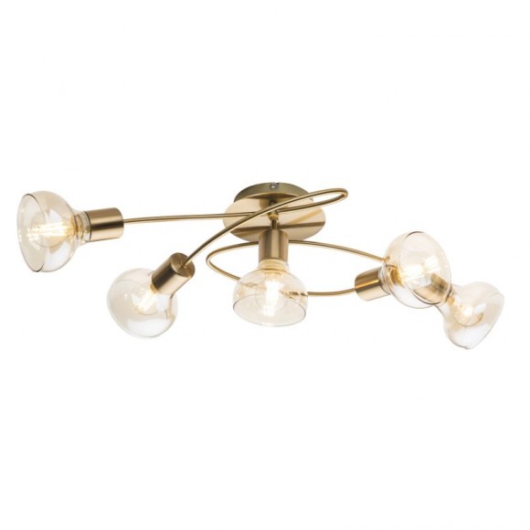 Globo 54922-5 Deckenleuchte Donto 5x40W| E14 - gold
