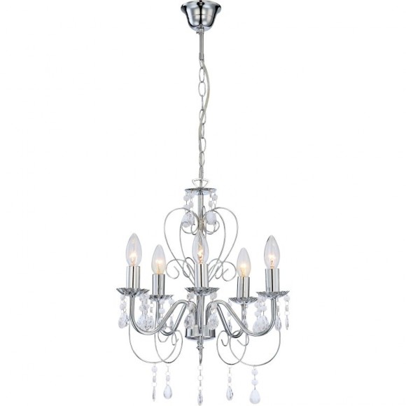 Globo 63128-5 Pendelleuchte Pinja 5x40W | E14 - chrom