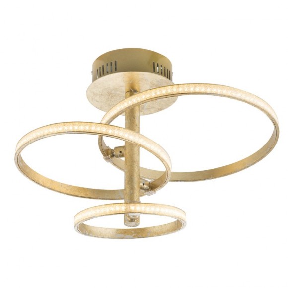 Globo 67822-24G LED Aufbauleuchte Wave 1x24W | 1680lm | 3000K - gold