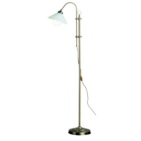 Globo 6871-1 Stehleuchte Landlife 1x60W | E27 - Messing, opal