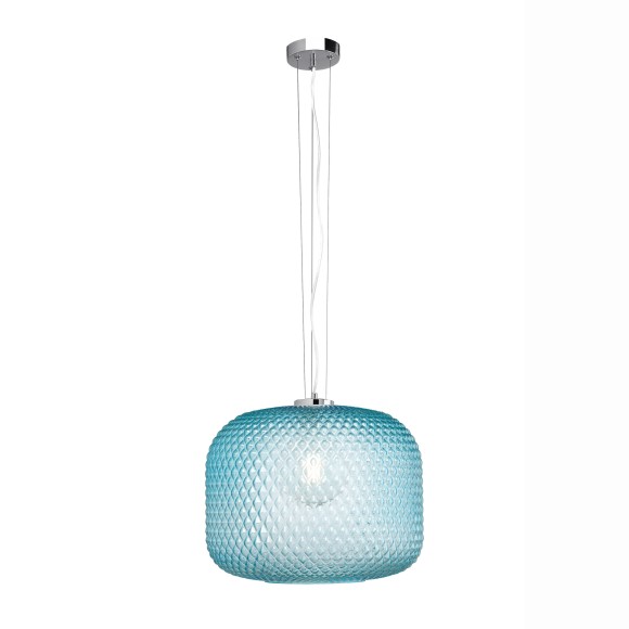 Luce Ambiente Design I-ASHFORD-S40 BLU Pendelleuchte ASHFORD | 1×60W E27 | Seilleuchte