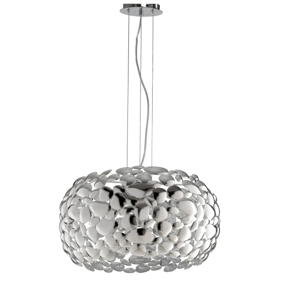 Luce Ambiente Design I-DIONISO-S48-CR Pendelleuchte DIONISO | 3×60W E27 | Seilleuchte | chrom