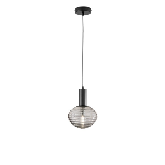 Luce Ambiente Design I-RIPPLE-S18-NER Pendelleuchte RIPPLE | 1×60W E27 | schwarz