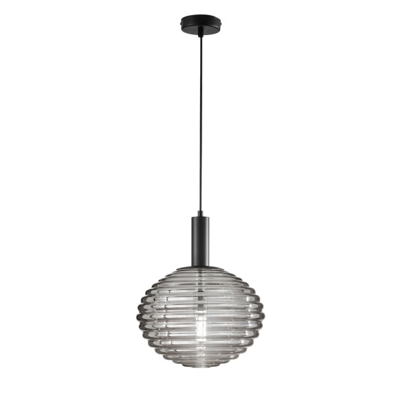 Luce Ambiente Design I-RIPPLE-S32-NER Pendelleuchte RIPPLE | 1×60W E27 | schwarz