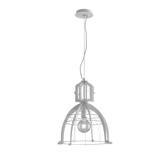 Luce Ambiente Design I-URBAN-S40 BCO Pendelleuchte URBAN | 1×60W E27 | Seilleuchte | weiß