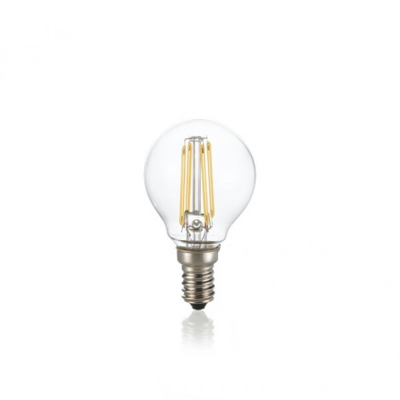Ideal Lux 188935 LED-Leuchtmittel Filament 1x4W | E14 | 380lm | 3000K | P45- dimmbar, klar
