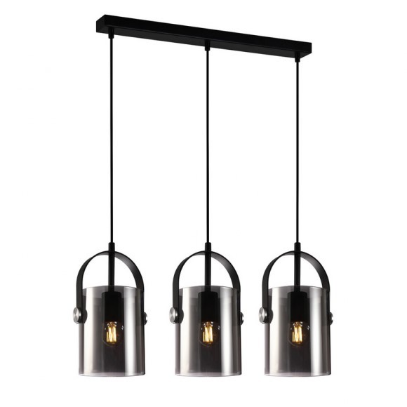 Italux PND-32453-3-BK+SG Pendelleuchte Nanesma E27