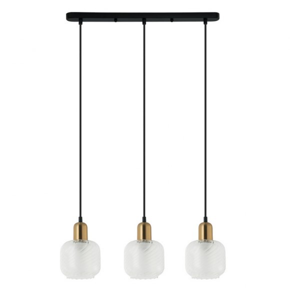 Italux PND-67594-3-BRO+CL Pendelleuchte Lamezia E27