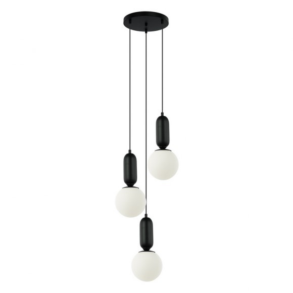 Italux PND-02340-3S-BK Pendelleuchte Aldeva E27