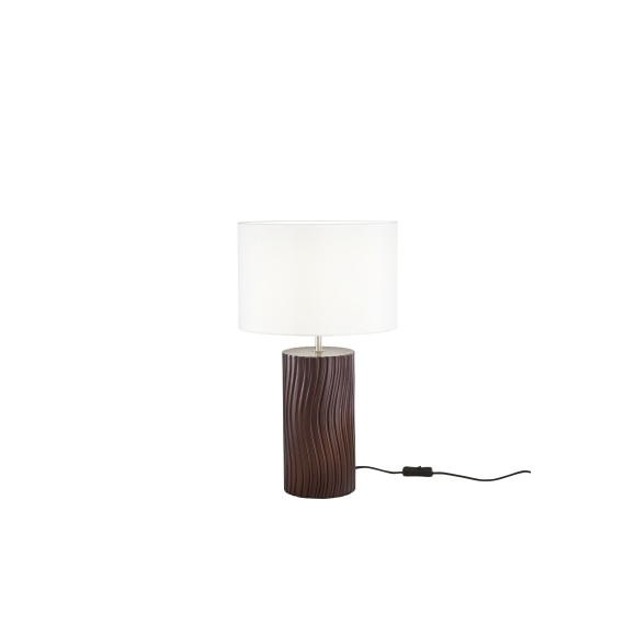Luce Ambiente Design I-WOODLOG-L Tischlampe WOODLOG | 1×60W E27 | mit Schalter