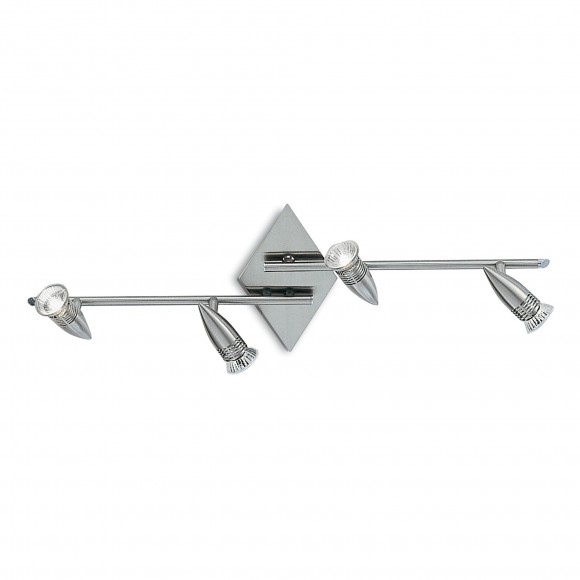 Ideal Lux 006321 Wand- und Spotleuchte Alfa 4x50W | GU10 - Nickel