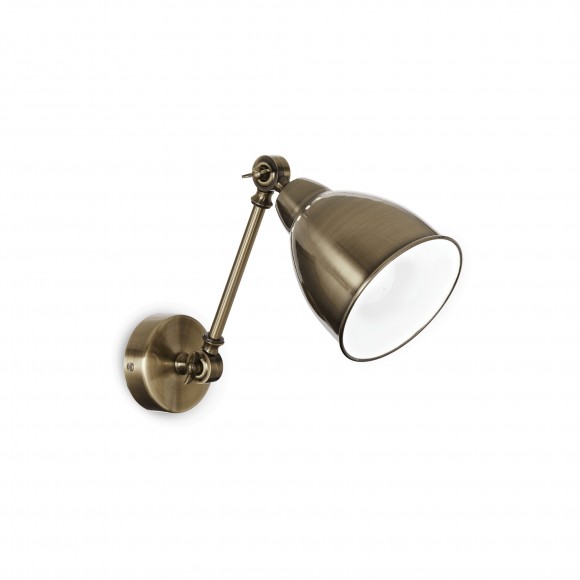 Ideal Lux 027876 Wandleuchte Newton Brunito 1x60 | E27 - bronze