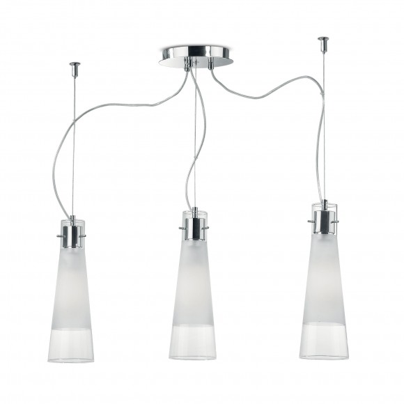 Ideal Lux 033952 Pendelleuchte 3x40W transparent Kuky | E27