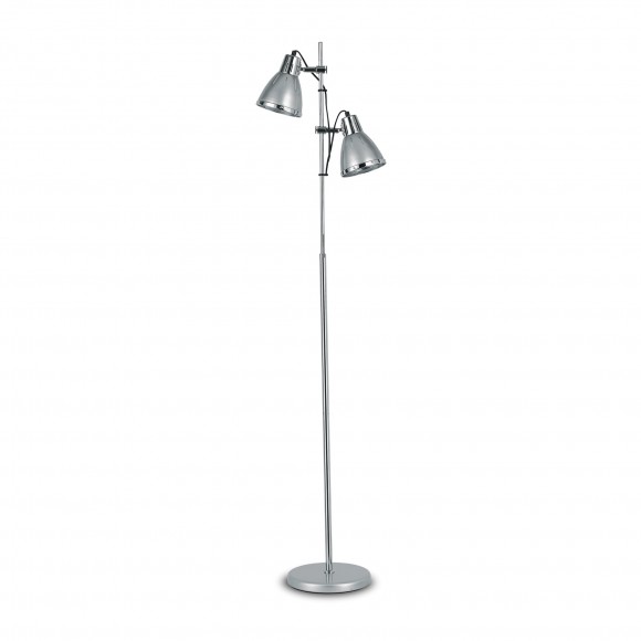 Ideal Lux 042794 Stehleuchte 2x60W Elvis | E27 - silber