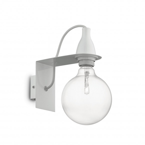 Ideal Lux 045191 Wandleuchte 1x70W Minal Bianco | E27 - weiß