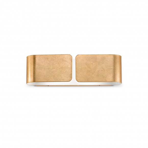 Ideal Lux 088266 Wandleuchte Clip Small Oro 2x60W | E27 - gold