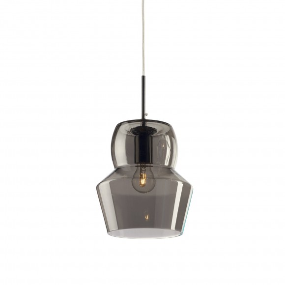 Ideal Lux 088938 Pendelleuchte Zeno Big Grigio 1x60W | E27 - rauch