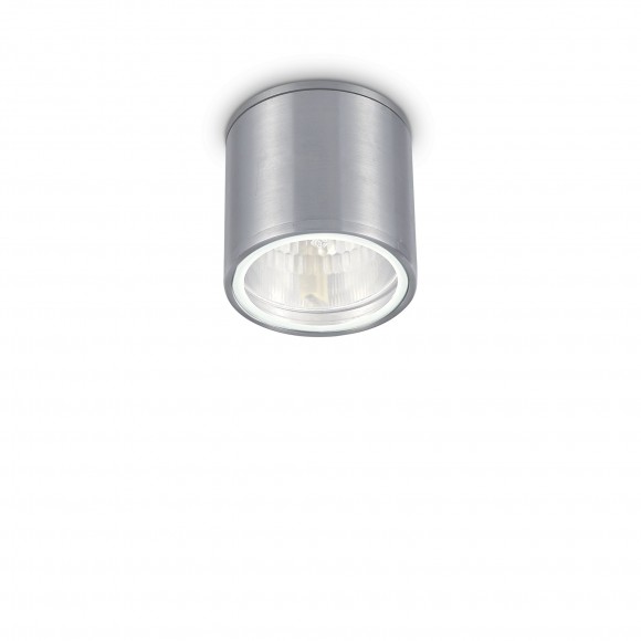 Ideal Lux 092324 Außendeckenleuchte 1x28W Gun Alluminio | GU10 | IP44 - silber