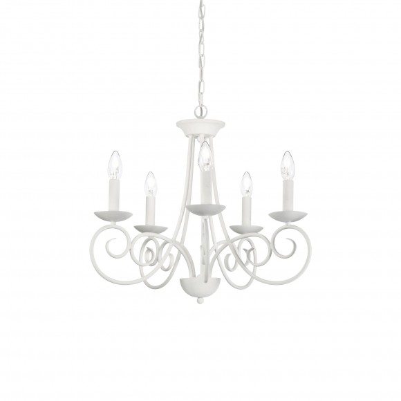 Ideal Lux 092751 Pendelleuchte 5x40W Sem | E14 - weiß