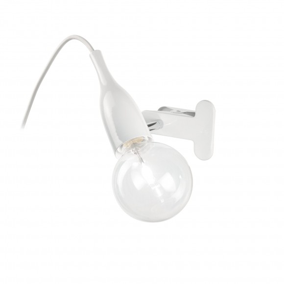 Ideal Lux 098944 Klemmleuchte Picchio Bianco 1x70W | E27 - weiß