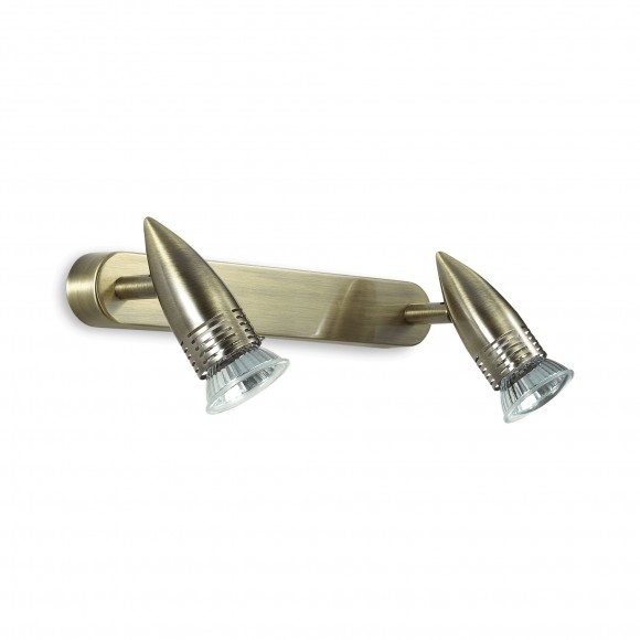 Ideal Lux 119816 Wand- und Spotleuchte 2x50W Alfa | GU10 - bronze
